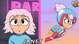 BRAWL STARS ANIMATION - JANET ORIGIN