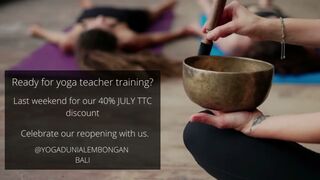 YOGA TEACHER TRAINING 40% OFF - BALI BEACH ISLAND