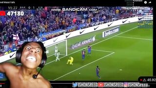 ISHOWSPEED LAUGHS AT MESSI FAILS COMPILATION