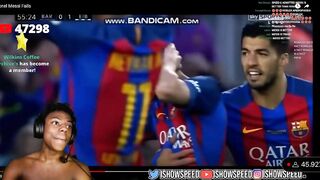 ISHOWSPEED LAUGHS AT MESSI FAILS COMPILATION