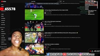 ISHOWSPEED LAUGHS AT MESSI FAILS COMPILATION