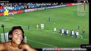 ISHOWSPEED LAUGHS AT MESSI FAILS COMPILATION