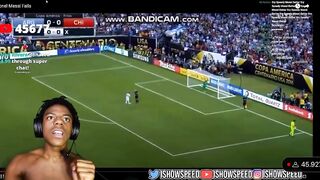 ISHOWSPEED LAUGHS AT MESSI FAILS COMPILATION