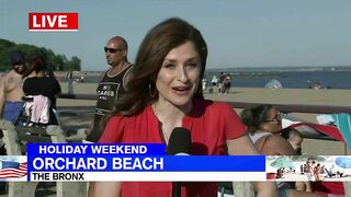 Beachgoers return to Orchard Beach for Memorial Day Weekend