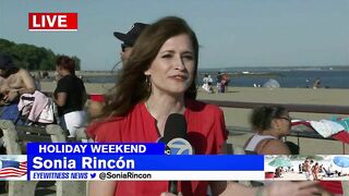 Beachgoers return to Orchard Beach for Memorial Day Weekend