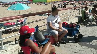 Beachgoers return to Orchard Beach for Memorial Day Weekend