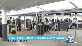 Airline passengers in SoCal paying skyrocketing airfares during Memorial Day travel | ABC7