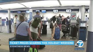 Airline passengers in SoCal paying skyrocketing airfares during Memorial Day travel | ABC7