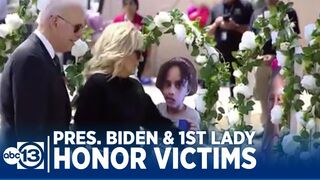 Pres. Biden and first lady travel to Uvalde to honor victims of shooting at Robb Elementary