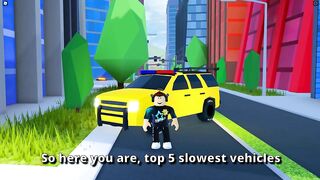 Top 5 Slowest Vehicles in Roblox Jailbreak