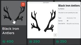 Will the Black Iron Antlers Go Limited? - ROBLOX MEMORIAL DAY SALE 2022??!!!