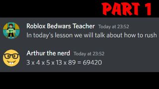 If Roblox Bedwars is a Subject at School... (Part 1)