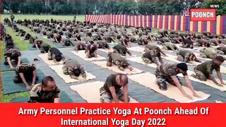 Army Personnel Practice Yoga At Poonch Ahead Of International Yoga Day