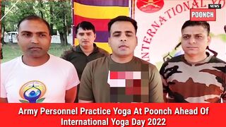 Army Personnel Practice Yoga At Poonch Ahead Of International Yoga Day