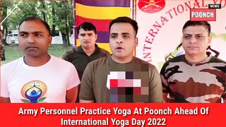 Army Personnel Practice Yoga At Poonch Ahead Of International Yoga Day