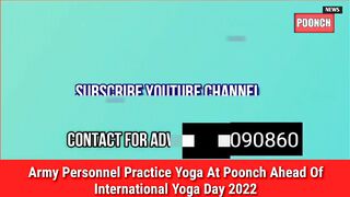 Army Personnel Practice Yoga At Poonch Ahead Of International Yoga Day