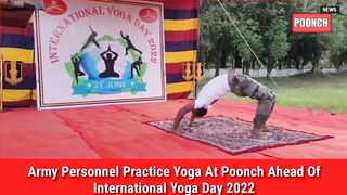 Army Personnel Practice Yoga At Poonch Ahead Of International Yoga Day