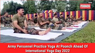 Army Personnel Practice Yoga At Poonch Ahead Of International Yoga Day