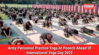 Army Personnel Practice Yoga At Poonch Ahead Of International Yoga Day