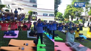 'Yoga Activity' at Garshankar school branch of St. Soldier Group