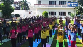 'Yoga Activity' at Garshankar school branch of St. Soldier Group