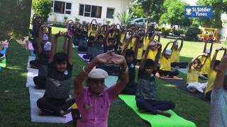 'Yoga Activity' at Garshankar school branch of St. Soldier Group