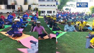 'Yoga Activity' at Garshankar school branch of St. Soldier Group