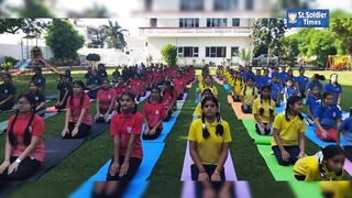 'Yoga Activity' at Garshankar school branch of St. Soldier Group