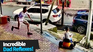 Impressive Dad Reflexes | Compilation