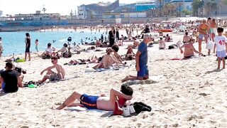 Beach Nova Icaria / Barcelona beach walk 2022????????????️Spain best beaches