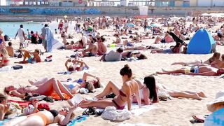 Beach Nova Icaria / Barcelona beach walk 2022????????????️Spain best beaches