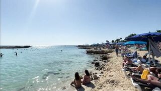 IBIZA Beach Summer - Beautifu Beach of Nissi Top 10 Beaches Walking 4k