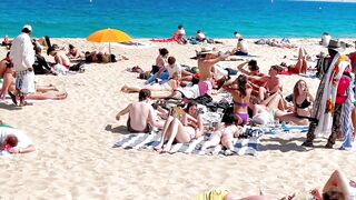 Barcelona beach walk / beach Bogadell ❤️????️Spain best beaches