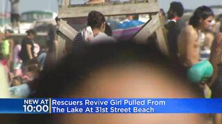 Rescuers revive girl pulled from Lake Michigan at 31st Street Beach