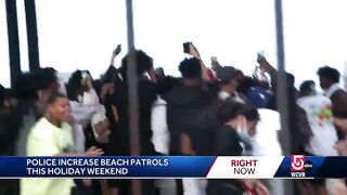 Fights break out at Carson Beach toward end of Memorial Day