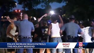 Fights break out at Carson Beach toward end of Memorial Day