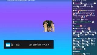 xQc stream instantly crashed after one guy ask him to retire