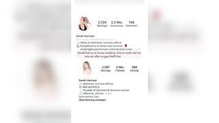 Sarah erreicht die 3 Millionen Follower bei Instagram????????????| Team Harrison Instagram