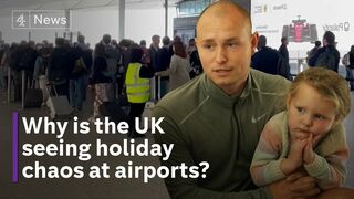 Travel chaos for holidaymakers at UK airports