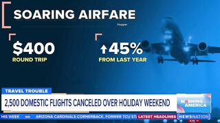 Travel troubles: 2.5K flights canceled over the holiday weekend | Morning in America