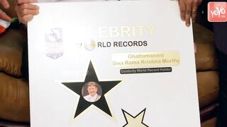 Super Star Krishna Received Celebrity Book of World Record | Mahesh Babu | Naresh | YOYO TV