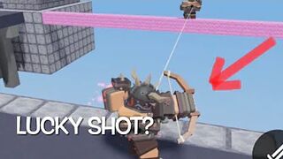 Was this a lucky shot? (Roblox bedwars)