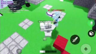 Was this a lucky shot? (Roblox bedwars)