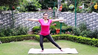 5 Yogasanas for weight loss// Happiness yoga with Komal sharma