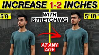 Increase 1-2 inches height with stretching at any age ???? | Improve your posture by stretching ????