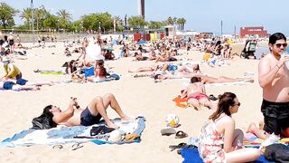 Barcelona beach walk 2022/ beach Nova Icaria ????️????????Spain best beaches