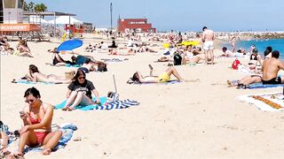 Barcelona beach walk 2022/ beach Nova Icaria ????️????????Spain best beaches