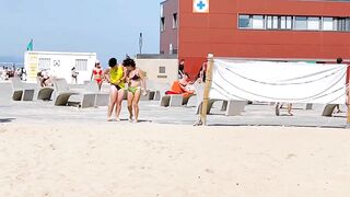 Barcelona beach walk 2022/ beach Nova Icaria ????️????????Spain best beaches