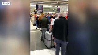 Holidaymakers facing travel disruption as flights cancelled at UK airports – BBC News
