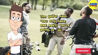 Funny Joke: Two guys are playing golf, and one has a special ball that he brags about